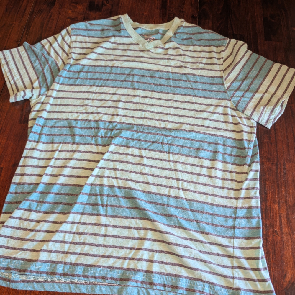 Faded Glory Striped Short Sleeve Tee